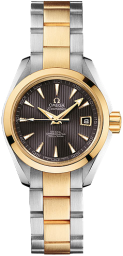 Omega Seamaster Aqua Terra 150M 30-231.20.30.20.06.002 (Yellow Gold & Stainless Steel Bracelet, Vertical-teak Grey Index Dial, Yellow Gold Bezel) (Omega 231.20.30.20.06.002)