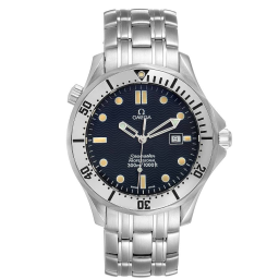 Omega Seamaster Diver 300M 41-2542.80.00 (Stainless Steel Bracelet, Wave-embossed Blue Dot Index Dial, Rotating Stainless Steel Bezel) (Omega 2542.80.00)