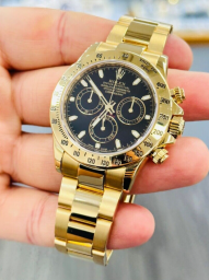 Rolex Daytona 116528 (Gold Band, Black Dial, Black Subdials)