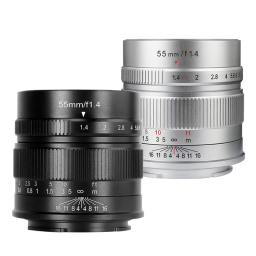 7artisans 55mm f/1.4 APS-C Lens for Micro Four Thirds (A504B)