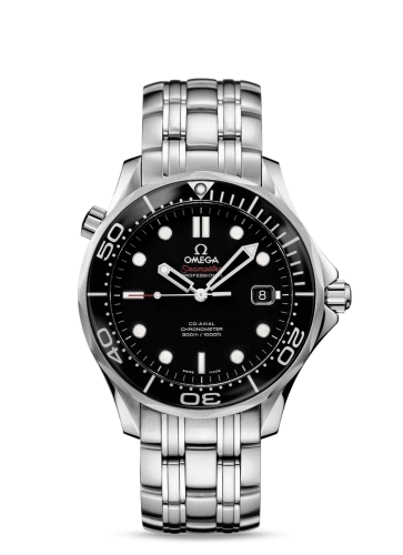 Omega Seamaster Diver 300M 41-212.30.41.20.01.006 (Stainless Steel Bracelet, Black Dot Index Dial, Rotating Black Ceramic Bezel)