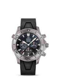 Omega Seamaster Diver 300M 41.5-2993.52.91 (Black Rubber Strap, Black Index Dial, Rotating Titanium Bezel) (Omega 2993.52.91)