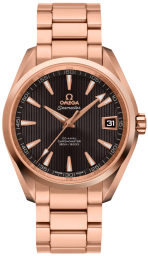 Omega Seamaster Aqua Terra 150M 41.5-231.50.42.21.06.001 (Red Gold Bracelet, Vertical-teak Grey Index Dial, Red Gold Bezel) (Omega 231.50.42.21.06.001)