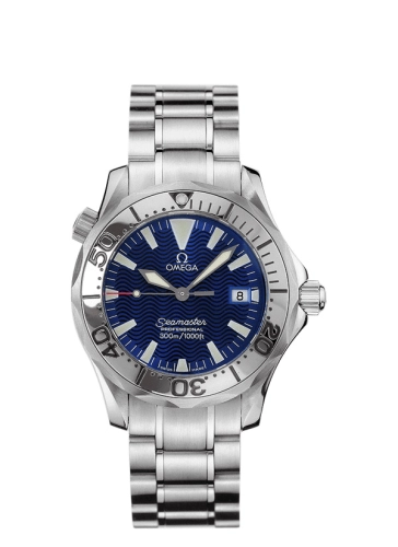 Omega Seamaster Diver 300M 36.25-2263.80.00 (Stainless Steel Bracelet, Wave-embossed Blue Index Dial, Rotating Stainless Steel Bezel)