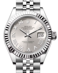 Rolex Lady-Datejust 28-279174 (Oystersteel Jubilee Bracelet, Silver Roman Dial, Fluted Bezel) (m279174-0007)