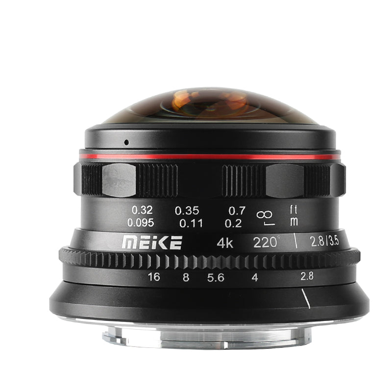 Meike 3.5mm f/2.8 Ultra Wide Angle Manual Fixed Circular Fisheye Lens for MFT