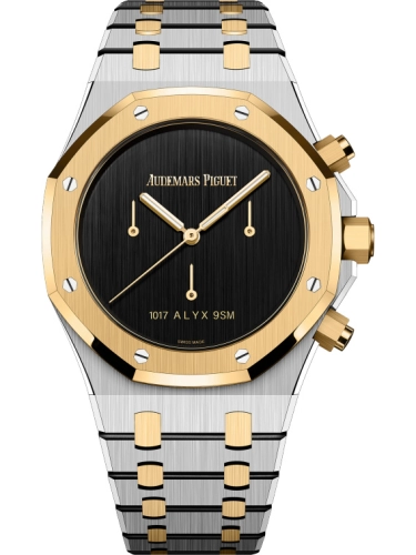 Audemars Piguet Royal Oak 41-26240SA.OO.1320SA.01 (Yellow Gold & Stainless Steel Bracelet, Vertical Satin-finished Black PVD Dial, Yellow Gold Smooth Bezel)