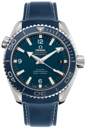 Omega Seamaster Planet Ocean 600M 45.5-232.92.46.21.03.001 (Blue Rubber Strap, Blue Arabic/Index Dial, Rotating Blue Ceramic Bezel) (Omega 232.92.46.21.03.001)