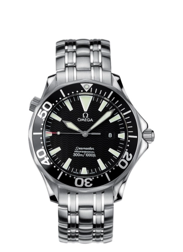 Omega Seamaster Diver 300M 41-2064.50.00 (Stainless Steel Bracelet, Wave-embossed Black Index Dial, Black Rotating Stainless Steel Bezel)