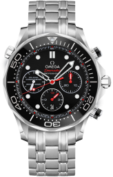 Omega Seamaster Diver 300M 44-212.30.44.50.01.001 (Stainless Steel Bracelet, Black Dot Index Dial, Rotating Black Ceramic Bezel) (Omega 212.30.44.50.01.001)