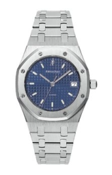 Audemars Piguet Royal Oak 36-14790ST.OO.0789ST.08 (Stainless Steel Bracelet, Grande Tapisserie Blue Index Dial, Stainless Steel Smooth Bezel) (14790ST.OO.0789ST.08)