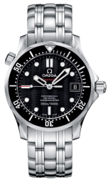 Omega Seamaster Diver 300M 36.25-212.30.36.20.01.001 (Stainless Steel Bracelet, Wave-embossed Black Dot Index Dial, Rotating Black Ceramic Bezel) (Omega 212.30.36.20.01.001)