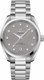 Omega Seamaster Aqua Terra 150M 38-220.10.38.20.56.001 (Stainless Steel Bracelet, Grey Diamond Index Dial, Stainless Steel Bezel) (Omega 220.10.38.20.56.001)