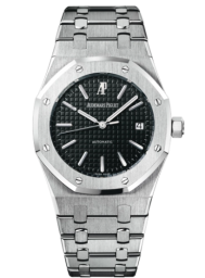 Audemars Piguet Royal Oak 39-15300ST.OO.1220ST.03 (Stainless Steel Bracelet, Grande Tapisserie Black Index Dial, Stainless Steel Smooth Bezel) (15300ST.OO.1220ST.03)