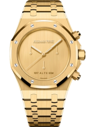 Audemars Piguet Royal Oak 41-26240BA.OO.1320BA.01 (Yellow Gold Bracelet, Vertical Satin-finished Yellow Gold Dial, Yellow Gold Smooth Bezel) (26240BA.OO.1320BA.01)