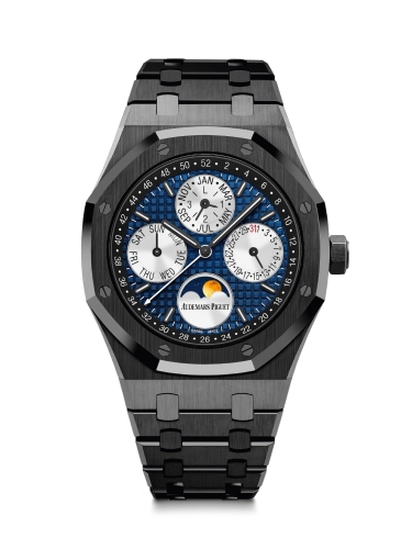 Audemars Piguet Royal Oak 41-26599CE.OO.1225CE.01 (Black Ceramic Bracelet, Grande Tapisserie Skylight Royal-blue Index Dial, Black Ceramic Smooth Bezel)