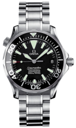 Omega Seamaster Diver 300M 36.25-2252.50.00 (Stainless Steel Bracelet, Wave-embossed Black Index Dial, Rotating Black Ceramic Bezel) (Omega 2252.50.00)