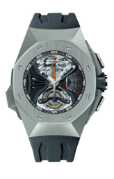 Audemars Piguet Royal Oak Concept 44-26576TI.OO.D002CA.01 (Black Rubber Strap, Black Openworked Dial, Titanium Smooth Bezel) (26576TI.OO.D002CA.01)