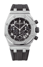 Audemars Piguet Royal Oak Offshore 37-26283ST.OO.D002CA.01 (Black Rubber Strap, Méga Tapisserie Black Arabic Dial, Stainless Steel Smooth Bezel) (26283ST.OO.D002CA.01)