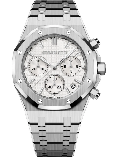 Audemars Piguet Royal Oak 41-26240ST.OO.1320ST.07 (Stainless Steel Bracelet, Grande Tapisserie Silver-toned Index Dial, Stainless Steel Smooth Bezel)