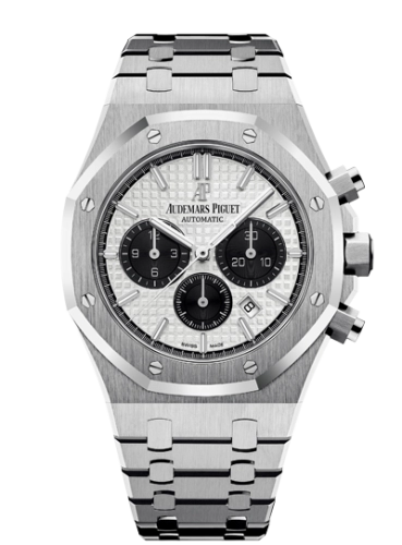 Audemars Piguet Royal Oak 41-26331ST.OO.1220ST.03 (Stainless Steel Bracelet, Grande Tapisserie Silver-toned Index Dial, Stainless Steel Smooth Bezel)