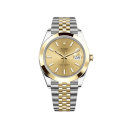 Rolex Datejust 41-126303 (Yellow Rolesor Jubilee Bracelet, Champagne Index Dial, Smooth Bezel)