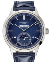 Patek Philippe Grand Complications 41.3-5236P (Shiny Navy-blue Alligator Leather Strap, Blue Vertical Satin-finished Index Dial, Smooth Bezel) (5236P-001)