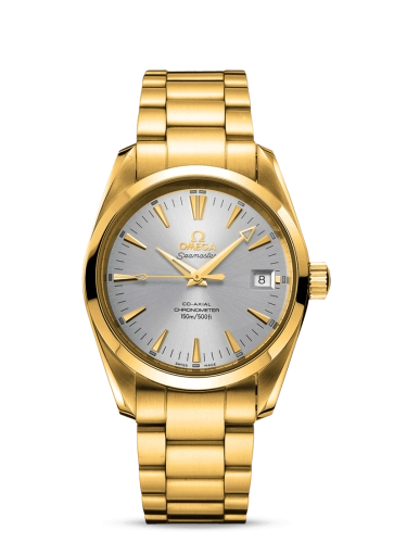 Omega Seamaster Aqua Terra 150M 39.2-2103.30.00 (Yellow Gold Bracelet, Silver Index Dial, Yellow Gold Bezel)