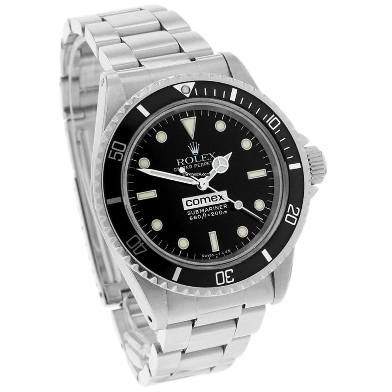 Rolex Submariner 40-5514 (Oystersteel Oyster Bracelet, Black Diver Dial, White Hands/Hour Markers, Black Aluminum Bezel)