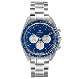 Omega Speedmaster Moonwatch 42-522.30.42.30.03.001 (Stainless Steel Bracelet, Blue Index Dial, Blue Tachymeter Bezel) (Omega 522.30.42.30.03.001)