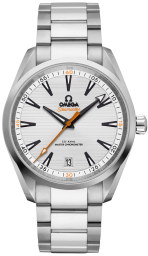 Omega Seamaster Aqua Terra 150M 41-220.10.41.21.02.001 (Stainless Steel Bracelet, Horizontal-teak Silver-toned Index Dial, Stainless Steel Bezel) (Omega 220.10.41.21.02.001)