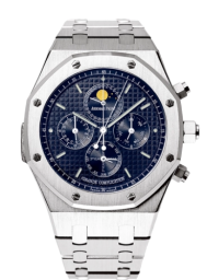 Audemars Piguet Royal Oak 44-25865BC.OO.1105BC.01 (White Gold Bracelet, Grande Tapisserie Blue Index Dial, White Gold Smooth Bezel) (25865BC.OO.1105BC.01)