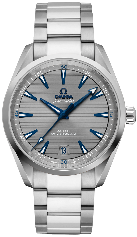 Omega Seamaster Aqua Terra 150M 41-220.10.41.21.06.001 (Stainless Steel Bracelet, Horizontal-teak Grey Index Dial, Stainless Steel Bezel)