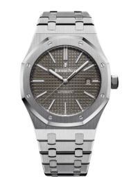 Audemars Piguet Royal Oak 41-15400ST.OO.1220ST.04 (Stainless Steel Bracelet, Grande Tapisserie Grey Ruthenium-toned Index Dial, Stainless Steel Smooth Bezel) (15400ST.OO.1220ST.04)