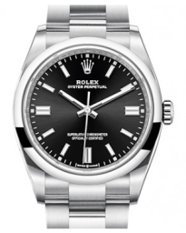 Rolex Oyster Perpetual 36-126000 (Oystersteel Oyster Bracelet, Bright-black Index Dial, Domed Bezel) (m126000-0002)