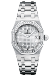 Audemars Piguet Royal Oak 33-67601ST.ZZ.1230ST.01 (Stainless Steel Bracelet, Grande Tapisserie Silver Index Dial, Stainless Steel Diamond-set Bezel) (67601ST.ZZ.1230ST.01)