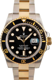 Rolex Submariner 40-116613LN (Yellow Rolesor Oyster Bracelet, Black Diver Dial, Black Cerachrom Bezel)