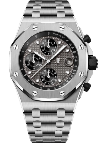 Audemars Piguet Royal Oak Offshore 42-26238TI.OO.2000TI.01 (Titanium Bracelet, Petite Tapisserie Grey Index Dial, Titanium Smooth Bezel)