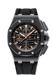 Audemars Piguet Royal Oak Offshore 44-26405CE.OO.A002CA.02 (Black Rubber Strap, Méga Tapisserie Black Index Dial, Black Ceramic Smooth Bezel) (26405CE.OO.A002CA.02)