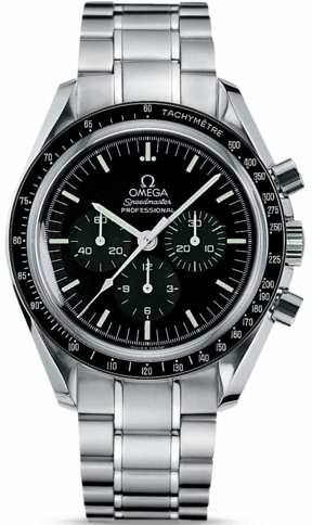 Omega Speedmaster Moonwatch 42-3573.50.00 (Stainless Steel Bracelet, Black Index Dial, Black Tachymeter Bezel)