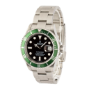 Rolex Submariner 40-16610T (Oystersteel Oyster Bracelet, Black Diver Dial, Green Aluminum Bezel)