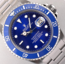 Rolex Submariner 40-16610 (Oystersteel Oyster Bracelet, Blue Diver Dial, Blue Aluminum Bezel)