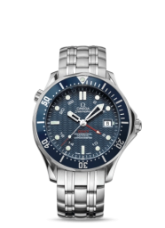 Omega Seamaster Diver 300M 41-2539.80.00 (Stainless Steel Bracelet, Wave-embossed Blue Dot Index Dial, Rotating Blue Ceramic Bezel) (Omega 2539.80.00)