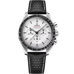 Omega Speedmaster Moonwatch 42-310.32.42.50.04.002 (Black Micro-perforated Leather Strap, White-lacquered Index Dial, Black Tachymeter Bezel) (Omega 310.32.42.50.04.002)