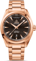 Omega Seamaster Aqua Terra 150M 41.5-231.50.42.22.06.001 (Red Gold Bracelet, Vertical-teak Grey Index Dial, Red Gold Bezel) (Omega 231.50.42.22.06.001)