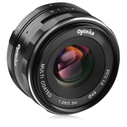 Opteka 35mm f/1.7 HD MC Manual Focus Prime Lens for Micro Four Thirds (OPTM3517M43)
