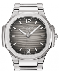 Patek Philippe Nautilus 35.2-7118/1A-011 (Stainless Steel Bracelet, Smoke-gray Wave-motif Arabic/Index Dial, Stainless Steel Smooth Bezel) (7118/1A-011)