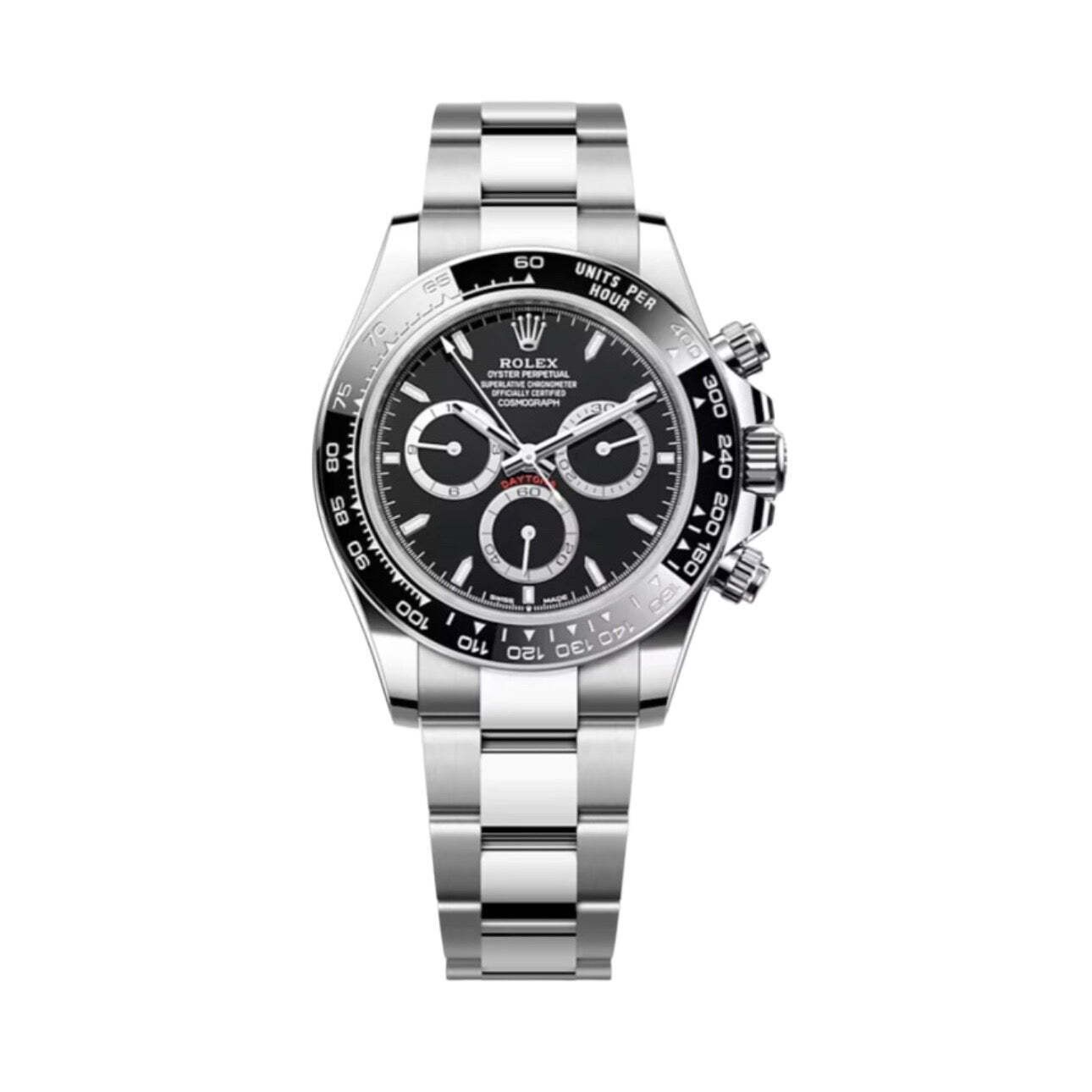 Rolex Daytona 126500 LN (Oystersteel Oyster Bracelet, Black Dial, Black Subdials)