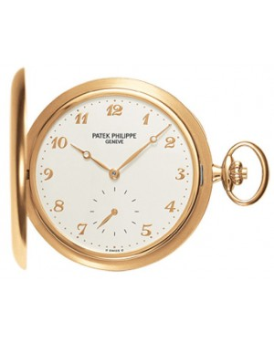 Patek Philippe Pocket Watches 48-980J-011 (Silvery Opaline Arabic Dial, Yellow Gold Smooth Bezel)