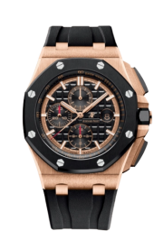 Audemars Piguet Royal Oak Offshore 44-26401RO.OO.A002CA.02.A (Black Rubber Strap, Méga Tapisserie Black Index Dial, Black Ceramic Smooth Bezel) (26401RO.OO.A002CA.02)